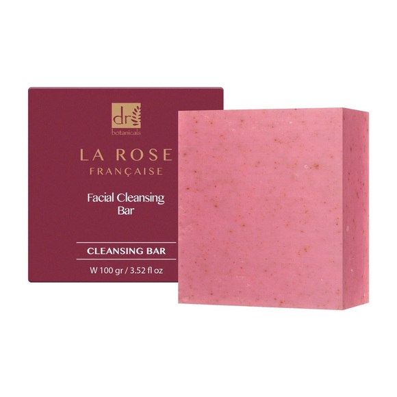 Dr. Botanicals La Rose Francaise Facial Cleansing Bar - Picture 1 of 4
